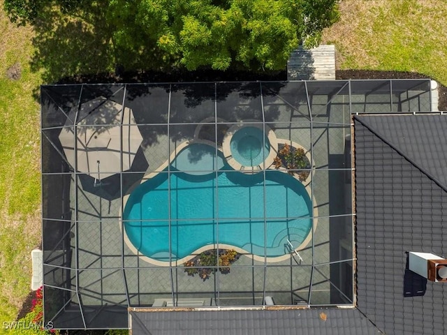 2360 19th St SW, Naples, FL 34117 - aerial view of a pool