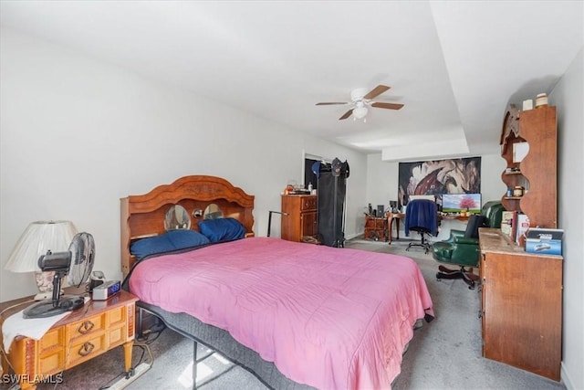 434 Leawood Cir, Naples, FL 34104 - bedroom featuring carpet flooring and ceiling fan