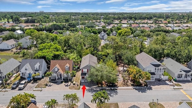 434 Leawood Cir, Naples, FL 34104 - aerial view of residential area with a tree filled landscape