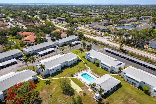1830 Brantley Rd Unit A2, Fort Myers, FL 33907 - aerial view of residential area with a pool area and a large body of water