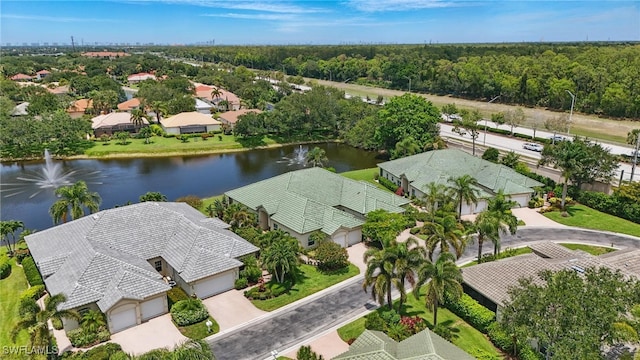 878 Vistana Cir Unit 50, Naples, FL 34119 - aerial view of residential area featuring a large body of water