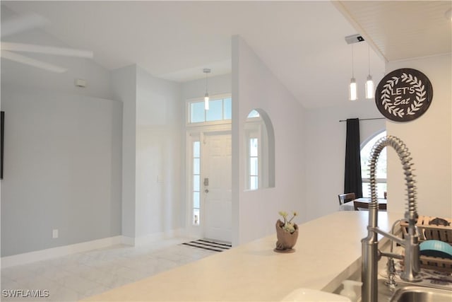 306 Pendleton Ave, Lehigh Acres, FL 33974 - foyer with baseboards