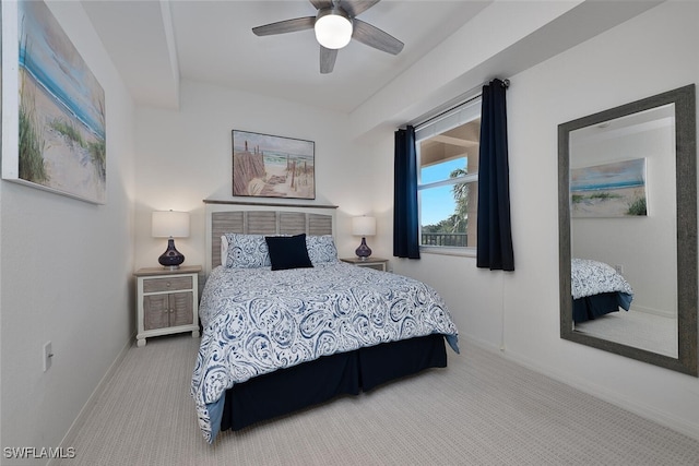 10275 Heritage Bay Blvd Unit 737, Naples, FL 34120 - carpeted bedroom featuring baseboards and ceiling fan