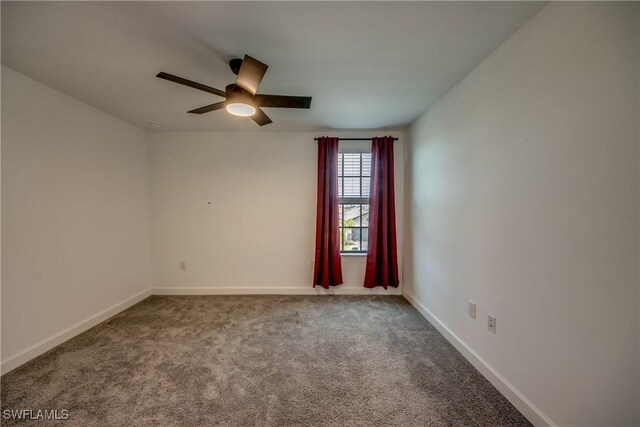 11260 Canopy Loop, Fort Myers, FL 33913 - spare room featuring ceiling fan, carpet flooring, and baseboards