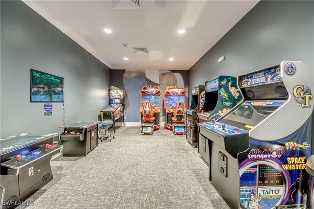 11260 Canopy Loop, Fort Myers, FL 33913 - playroom with carpet flooring and recessed lighting