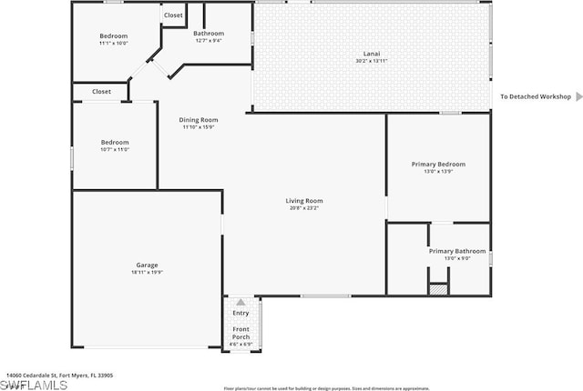 14160 Cedardale St, Fort Myers, FL 33905 - room layout