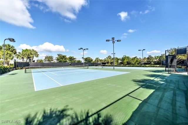 2337 Tangerine Ln, Naples, FL 34120 - view of tennis court with community basketball court