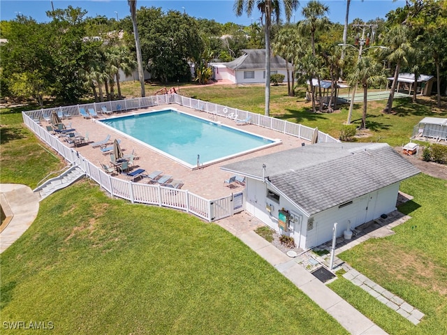 1415 Tropic Ter Unit 1415, North Fort Myers, FL 33903 - community pool with view of wooded area