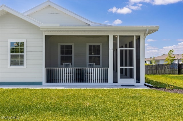 910 Gen George Patton Ave, Labelle, FL 33935 - back of house featuring a sunroom