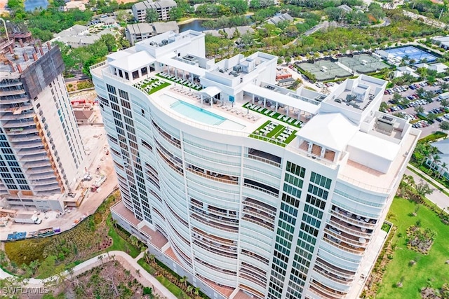 13945 Old Coast Rd Unit 2204, Naples, FL 34110 - drone / aerial view of a pool
