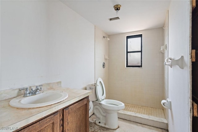 8172 Sanibel Blvd, Fort Myers, FL 33967 - bathroom featuring a shower stall, toilet, and vanity