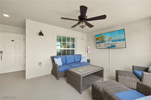 15960 Grassland Ln Unit 2726, Punta Gorda, FL 33982 - view of patio with outdoor lounge area and ceiling fan