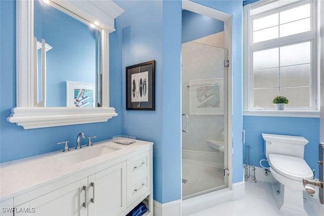 434 Conners Ave, Naples, FL 34108 - bathroom featuring a stall shower and vanity