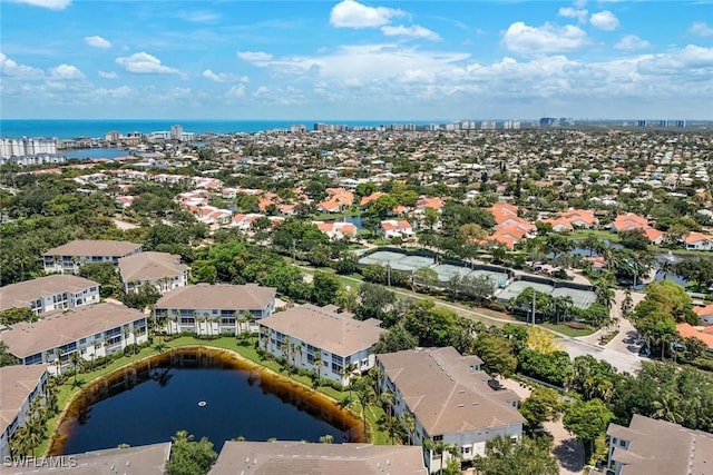 795 Bentwater Cir Unit 202, Naples, FL 34108 - aerial perspective of suburban area featuring a large body of water