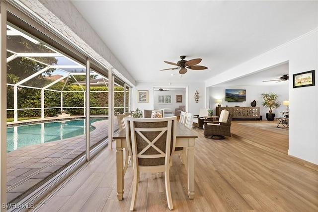 636 Park Shore Dr, Naples, FL 34103 - swimming pool with a ceiling fan