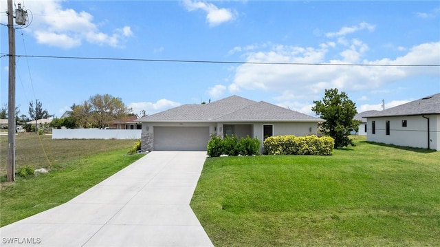 1929 NW 18th St, Cape Coral, FL 33993 - ranch-style home with an attached garage, concrete driveway, and stucco siding