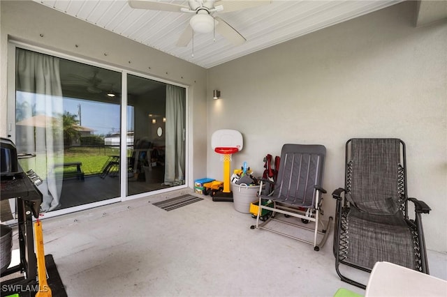 1929 NW 18th St, Cape Coral, FL 33993 - view of patio with a ceiling fan