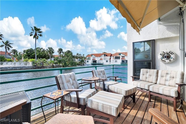 2249 Anchorage Ln Unit B, Naples, FL 34104 - balcony featuring an outdoor living space