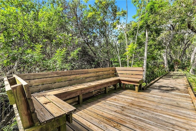 2249 Anchorage Ln Unit B, Naples, FL 34104 - view of wooden terrace