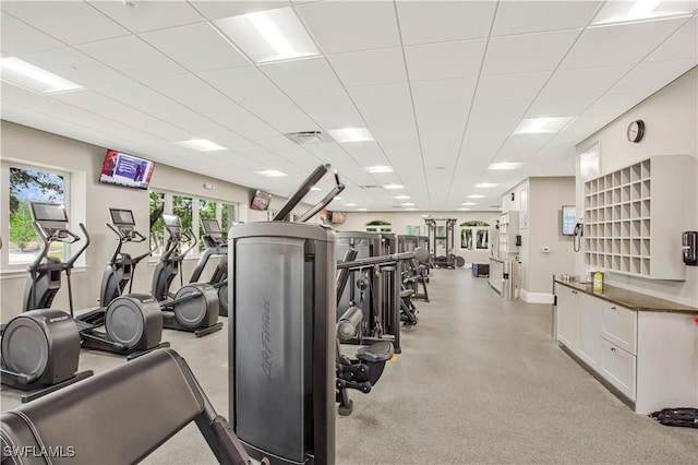 12732 Kinross Ln, Naples, FL 34120 - exercise room featuring baseboards