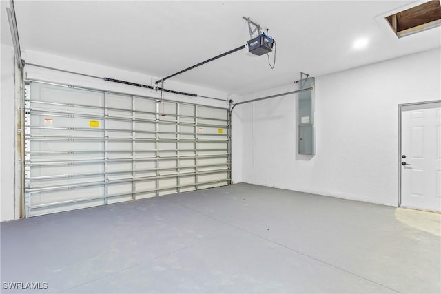 3507 41st St SW, Lehigh Acres, FL 33976 - garage with a garage door opener and electric panel