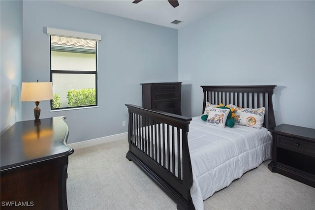 4551 Tamarind Way, Naples, FL 34119 - carpeted bedroom featuring baseboards and a ceiling fan
