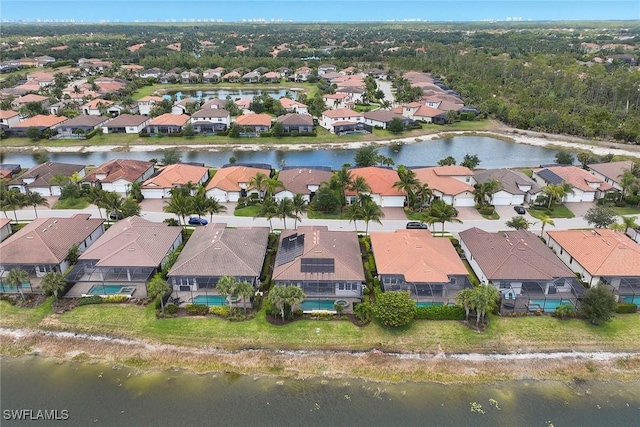 4551 Tamarind Way, Naples, FL 34119 - aerial overview of property's location with nearby suburban area and a nearby body of water