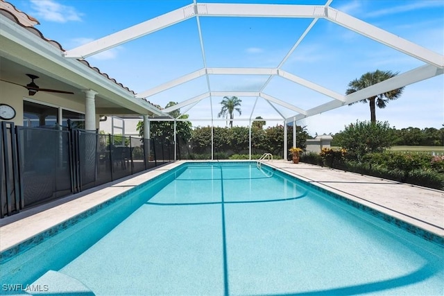 171 Via Napoli, Naples, FL 34105 - view of swimming pool featuring glass enclosure