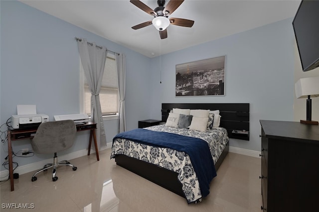 3460 4th Ave NE, Naples, FL 34120 - bedroom featuring baseboards and a ceiling fan