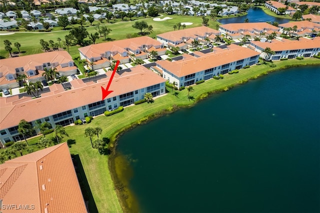 15055 Tamarind Cay Ct Unit 1205, Fort Myers, FL 33908 - aerial view of residential area featuring a large body of water, a golf club, and apartment complex / building