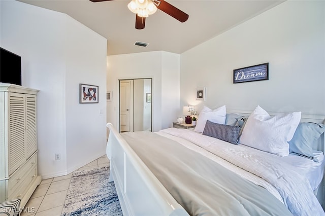 15055 Tamarind Cay Ct Unit 1205, Fort Myers, FL 33908 - bedroom featuring light tile patterned flooring and a ceiling fan