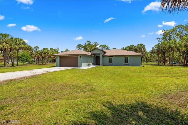 1187 16th Ave NE, Naples, FL 34120 - single story home featuring a garage, concrete driveway, stucco siding, and a front lawn