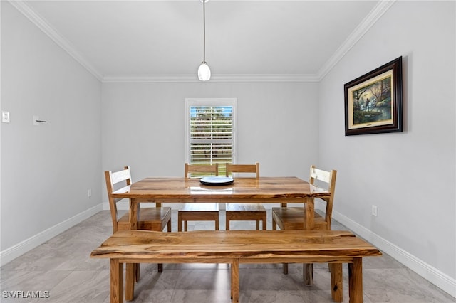 1187 16th Ave NE, Naples, FL 34120 - dining room featuring crown molding and baseboards