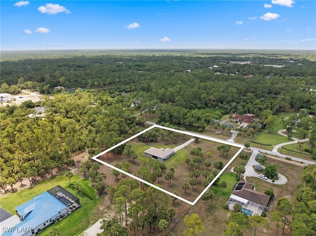 1187 16th Ave NE, Naples, FL 34120 - view of property location with a heavily wooded area and property boundaries highlighted