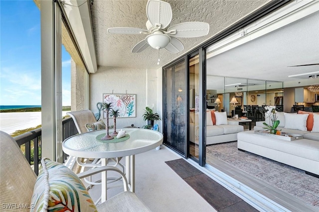 100 N Collier Blvd Unit 1002, Marco Island, FL 34145 - sunroom with a water view