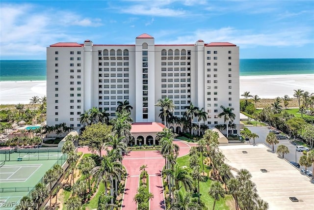 100 N Collier Blvd Unit 1002, Marco Island, FL 34145 - aerial view of unending shoreline and apartment complex