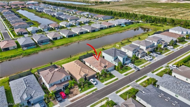 2131 Hamlin St, Naples, FL 34120 - aerial overview of property's location with nearby suburban area and a large body of water