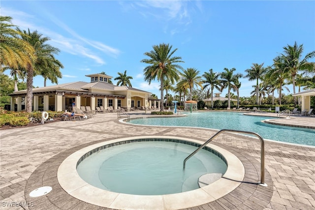 2131 Hamlin St, Naples, FL 34120 - community pool featuring a patio