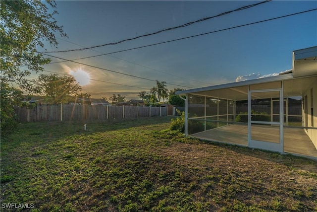 3091 52nd St SW, Naples, FL 34116 - view of yard featuring a sunroom