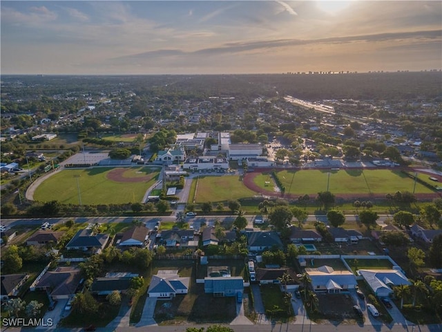 3091 52nd St SW, Naples, FL 34116 - aerial view at dusk of a residential view