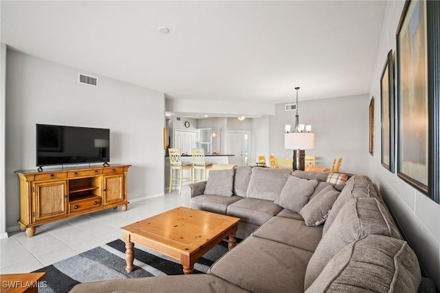 23581 Sandycreek Ter Unit 1107, Estero, FL 34135 - living room with light tile patterned flooring and baseboards