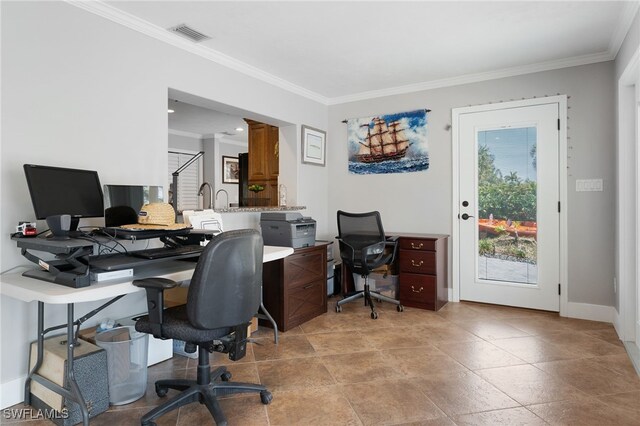 155 Donna Ct, Punta Gorda, FL 33950 - office space with crown molding and baseboards