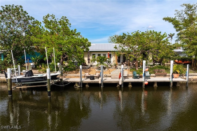 155 Donna Ct, Punta Gorda, FL 33950 - dock area featuring a water view