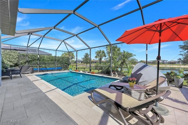 17476 Ashcomb Way, Estero, FL 33928 - outdoor pool with a patio area and glass enclosure