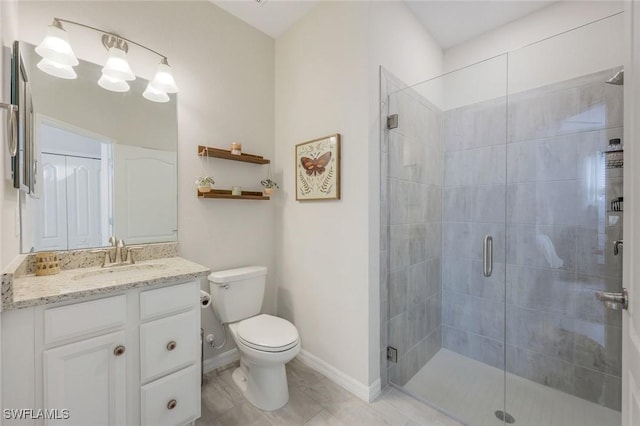 17476 Ashcomb Way, Estero, FL 33928 - bathroom featuring vanity and a stall shower