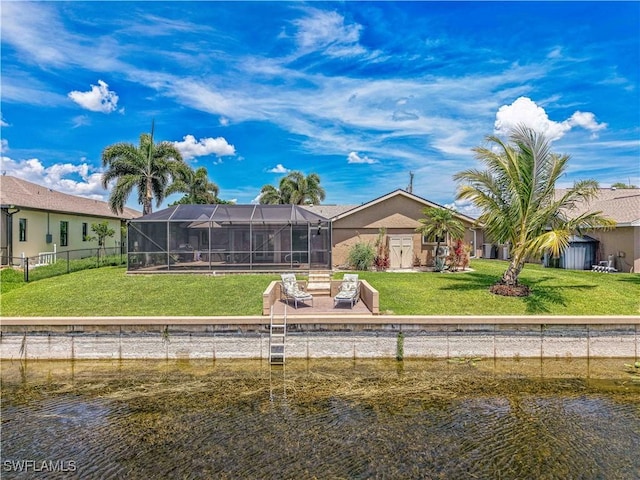 1826 SE 6th Ave, Cape Coral, FL 33990 - back of property featuring a water view
