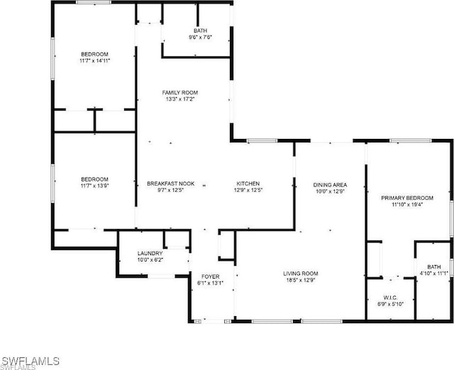 1826 SE 6th Ave, Cape Coral, FL 33990 - property floor plan
