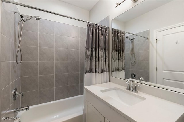 7619 Morgan Way, Naples, FL 34119 - bathroom with shower / tub combo and vanity