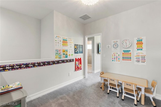 7619 Morgan Way, Naples, FL 34119 - rec room featuring carpet floors and baseboards
