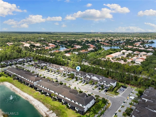 7619 Morgan Way, Naples, FL 34119 - aerial view of property's location with a nearby body of water and nearby suburban area